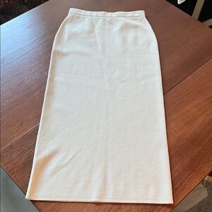 Chic Cream Midi Skirt